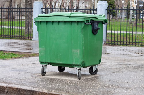 Residential recycling bins in Wimbledon