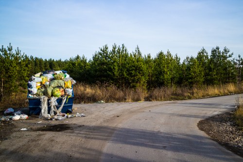 Safety officer conducting a site risk assessment before skip delivery