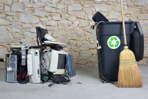 Recycling facilities processing demolition waste