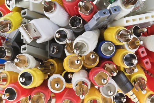 Mini, midi, and large skips lined up